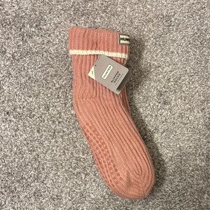 Hunter Blush Knitted Slipper Socks